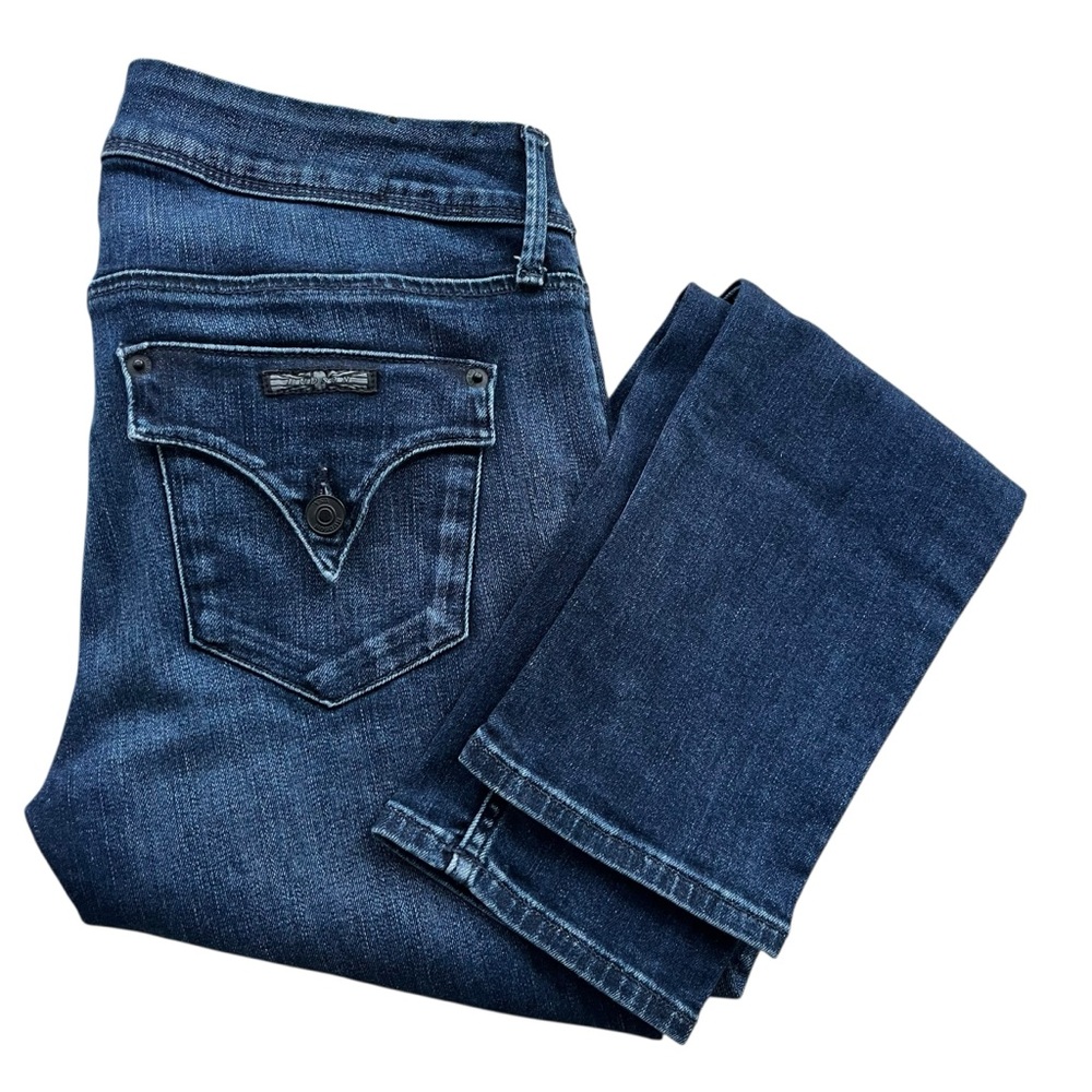 Hudson Women’s Sz 28 Dark Wash Denim Collin Midrise Skinny Ankle Jeans WMA422DLQ